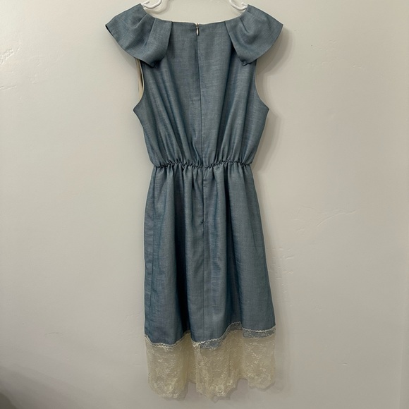 213 by Michelle Kim baby doll collared lace dress size Medium - Picture 4 of 11